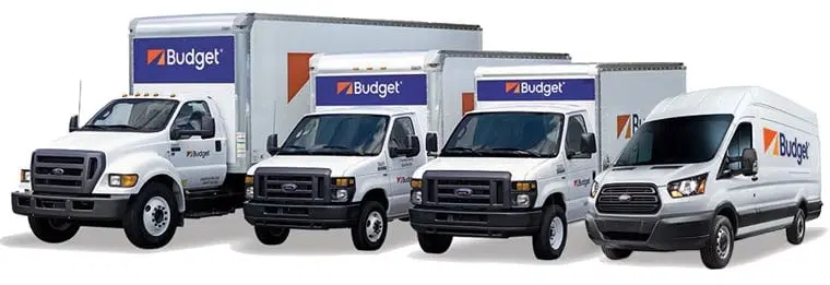 Budget trucks and van 