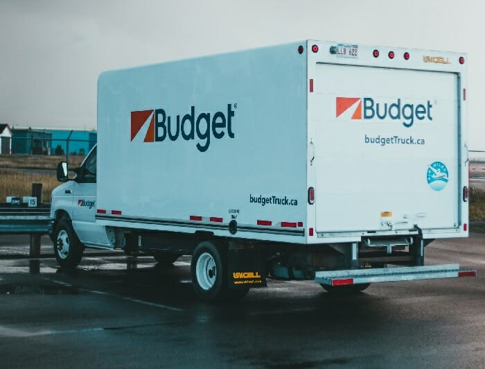 Budget home moving truck