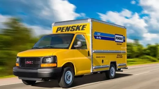 Penske covered pickup truck